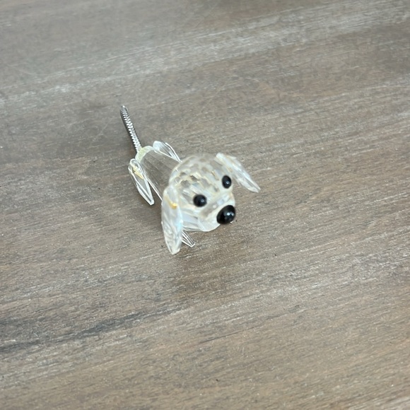 SWAROVSKI Dashshund Mini Short Nose Metal Tail Crystal Figurine - Picture 3 of 8